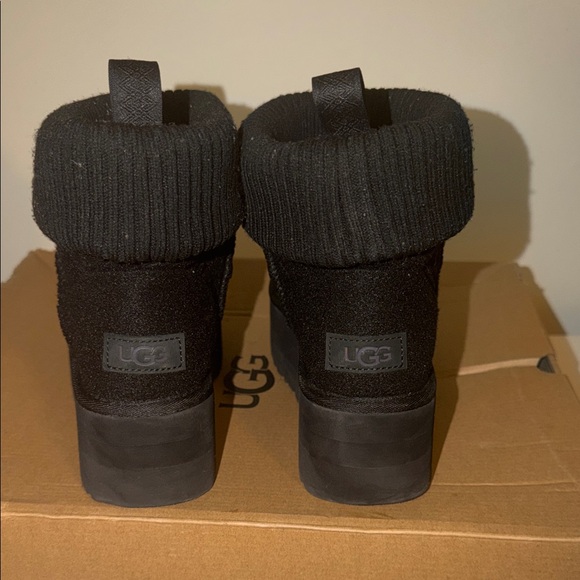 Ugg classic mini platform felted boots (black) - Picture 3 of 4